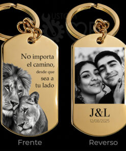 Llavero Para Pareja + Foto Personalizada