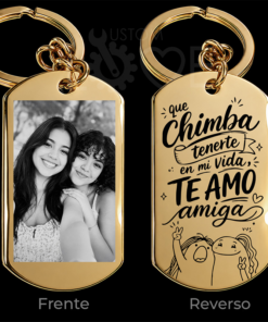 Llavero Para Amigas + (Foto Personalizada) Amor & Amistad